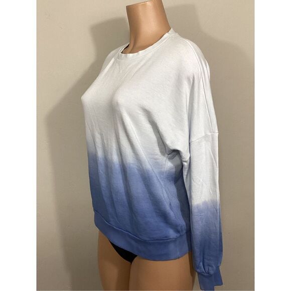 New. Lauren Moshi oversized blue ombré sweatshirt. Retails $128. XS - Picture 5 of 9